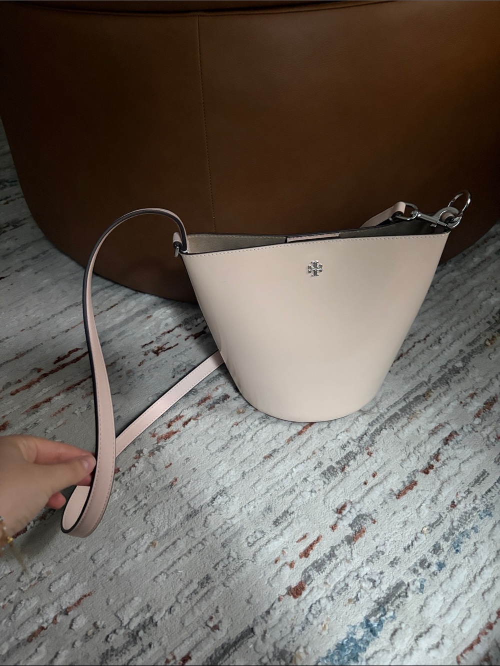 Tory Burch Blake Patent Bucket Bag new with tags